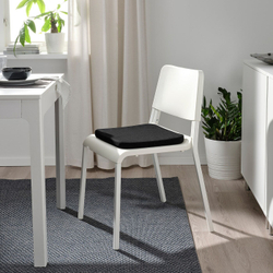IKEA STAGGSTARR  (ИКЕА СТАГГСТАРР)  -  Подушка для стула, черная, 36x36x2,5 см