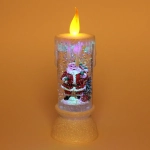 Сувенир с подсветкой «Зимняя свеча» 25*9,5 см