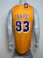 Баскетбольная джерси BAPE x Los Angeles Lakers