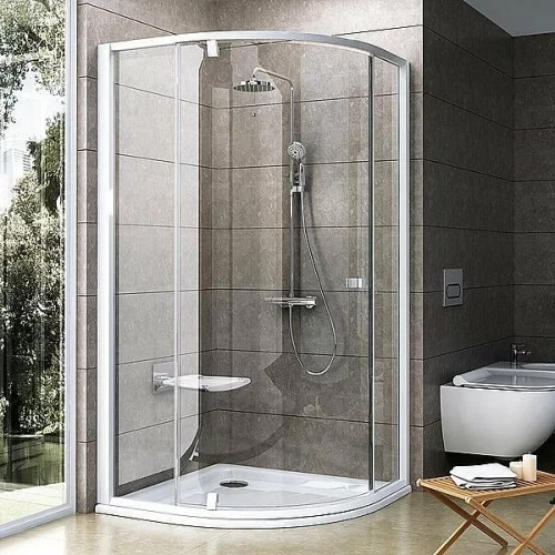 Душевой уголок Ravak Pivot PSKK3 100х100 профиль и ручки белые/стекло прозрачное