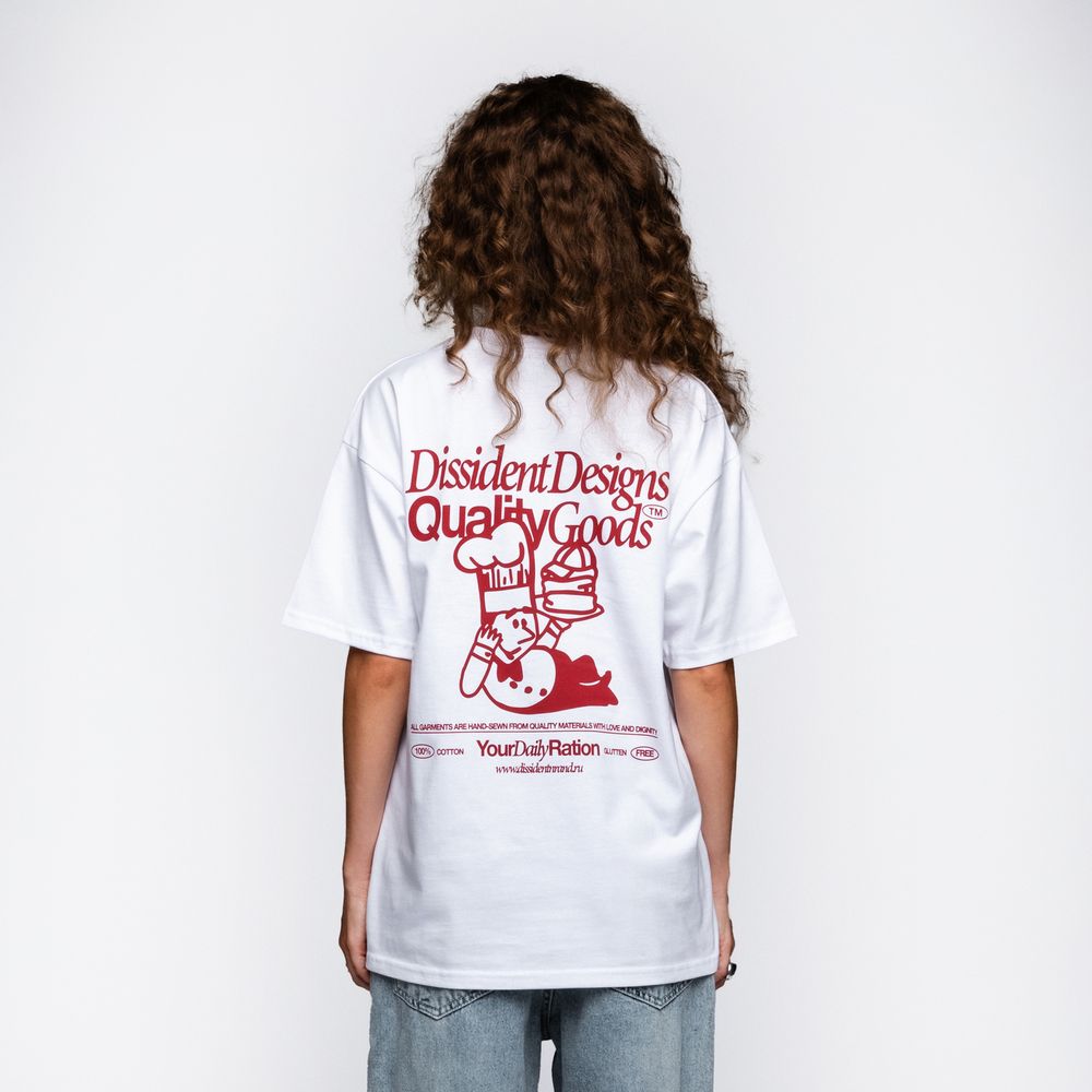 Футболка Dissident QG Chef белая