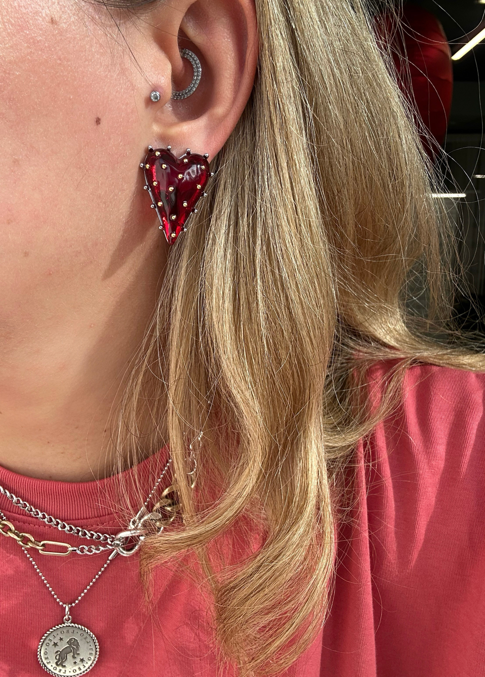 Серьги "Vintage. Сердце" 30мм