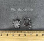 Швензы люкс (Корея) пара солнце с микроцирконами 0481