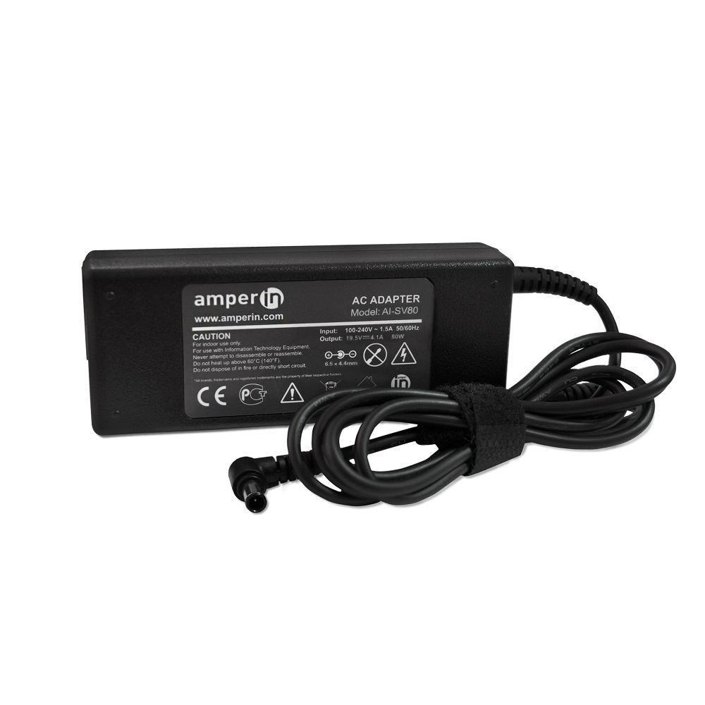 Блок питания (сетевой адаптер) Amperin AI-SV80 для ноутбуков Sony Vaio 19.5V 4,1A 6.5pin