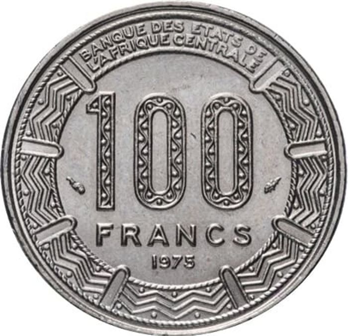 100 франков 1975 Габон