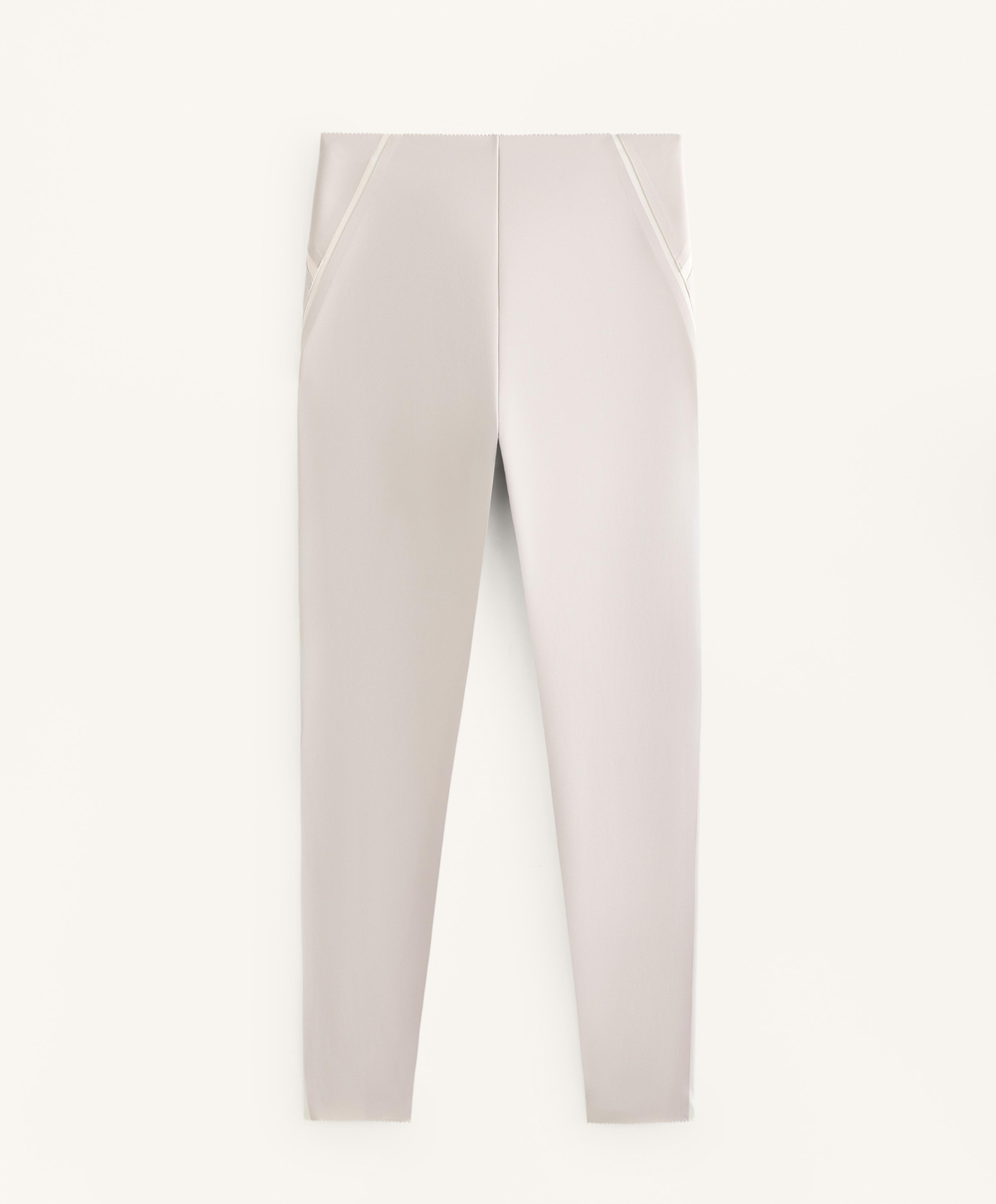 OYSHO Легинсы Compressive светоотражающие с высокой посадкой и длиной до щиколотки, cеро-коричневый