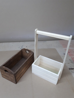 Коробка для цветов / букетов, деревянная, с покраской