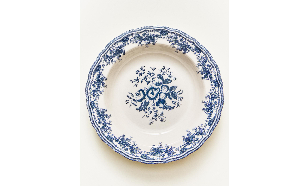 Zara Home тарелка глубокая из фаянса, цвет синий, 23 см · 2460/201
