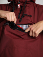 Анорак мужской без утеплителя бордовый Город Горький