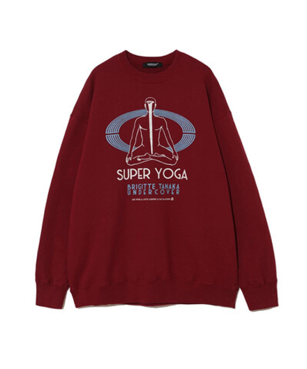 UNDERCOVER x BRIGITTE TANAKA СВИТШОТ БОРДОВЫЙ SUPER YOGA