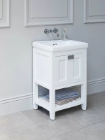 Тумба с раковиной без отверстий Burlington Riviera RIVF650W-R