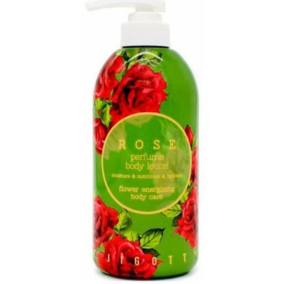 Парфюмированный лосьон для тела с экстрактом розы Jigott 500 мл