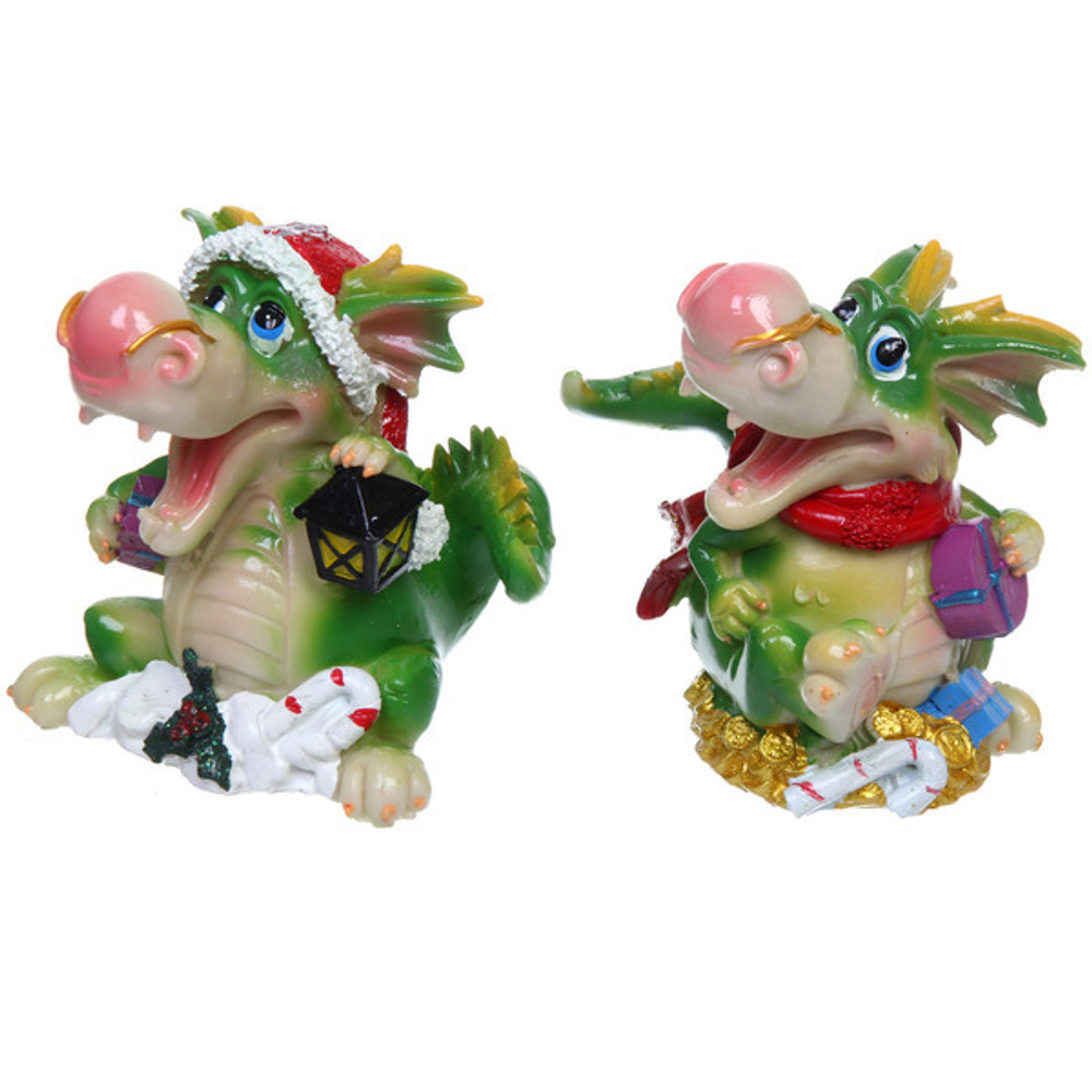 Фигурка «Новогодний Дракоша» 12,5*12*10 см, микс