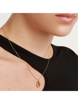 Колье Буква X серебро 925 пробы покрытое золотом