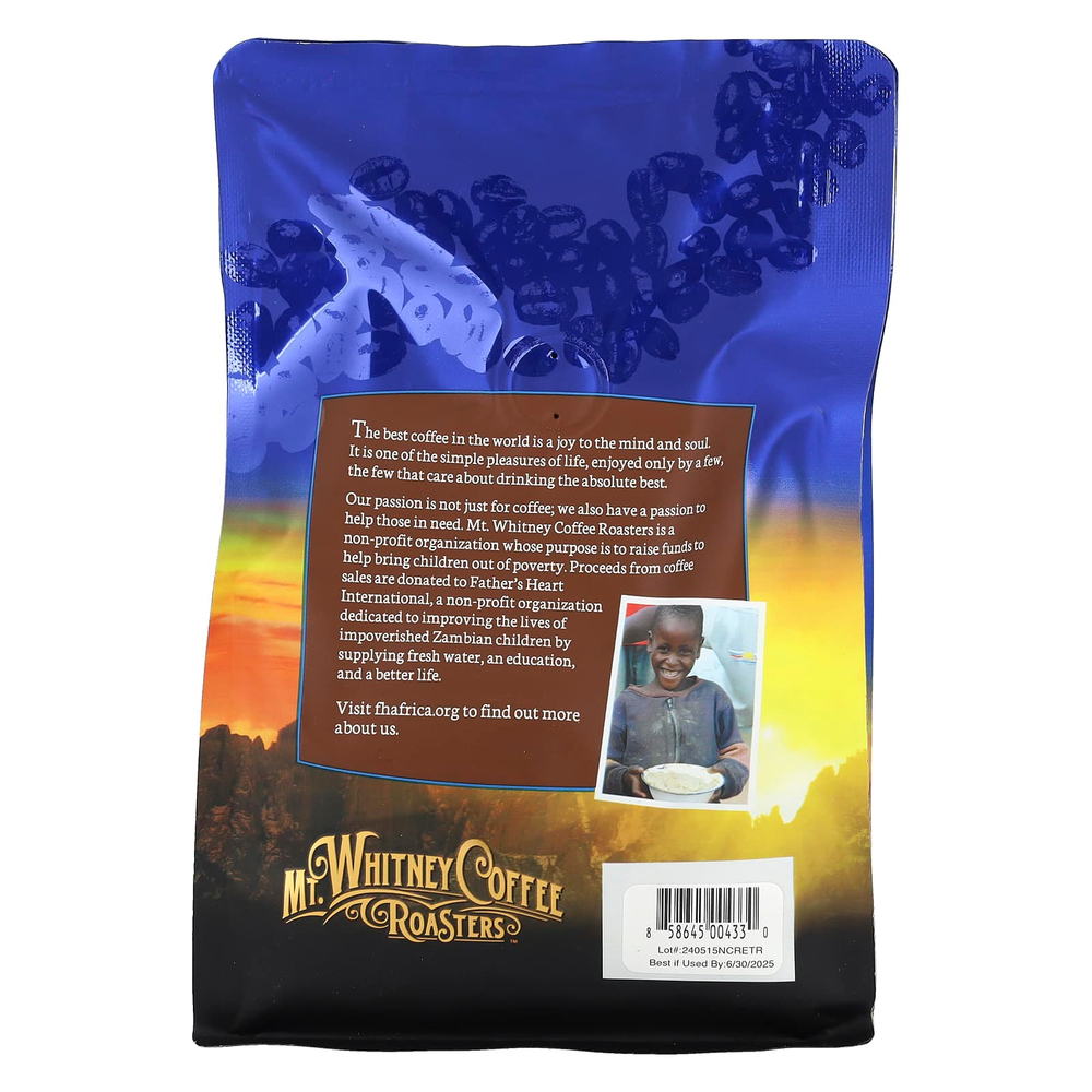 Mt. Whitney Coffee Roasters, Коста-Рика Экстракт Тарразу, кофе в зернах, средняя обжарка, 340 г (12 унций)