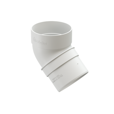 Колено водосточное 45 Standard, белый