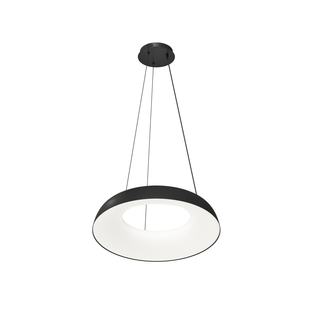 Cветильник подвесной TORION, 70Вт LED, ?630x1500 мм, 3000–6000K, алюминий, акрил, черный