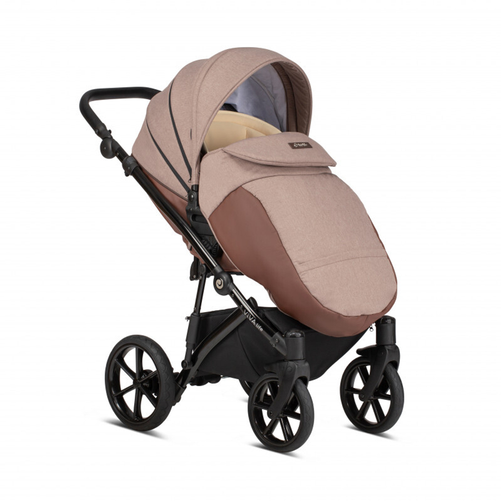 Коляска 2 в 1 Tutis Viva Life New 2020 №078 DEEP TAUPE (Коричневый)