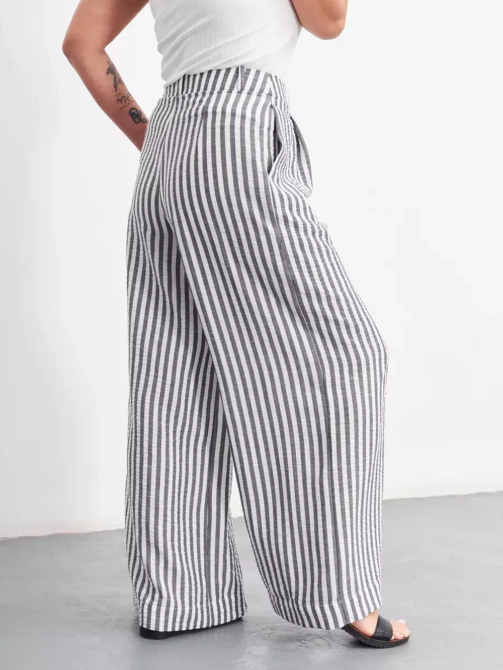 Брюки летние палаццо широкие