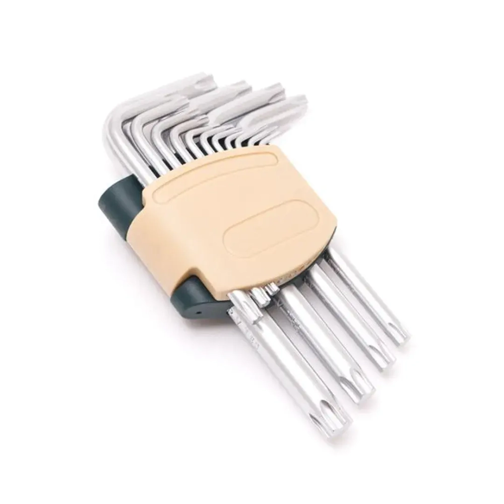 Набор ключей TORX Г-образных, 15пр.(Т6, T7, T8, T9, Т10, Т15, Т20, Т25, Т27, Т30, Т40, Т45, Т50, Т55, Т60)в пластиковом держателе RockForce##Rock FORCE RF-5151