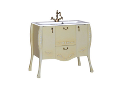 Тумба с раковиной Aquanet Виктория 90 олива