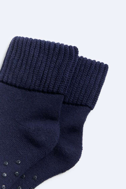 ZARA КОРОТКИЕ НЕСКОЛЬЗЯЩИЕ НОСКИ, ТЕМНО-СИНИЙ