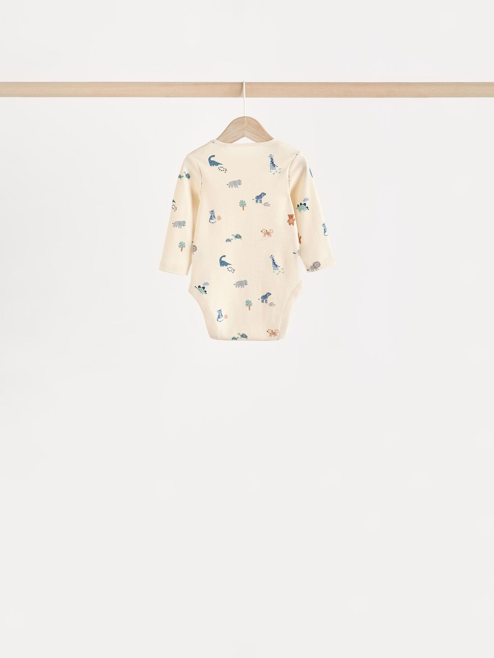 Боди с длинным рукавом для малышей Next N27-269, 7 шт., Молочный, Серый, Синий