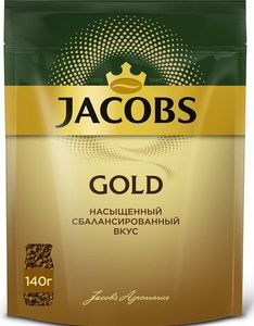 КОФЕ JACOBS GOLD ПАКЕТ 140ГР