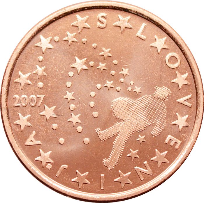 5 евроцентов 2007 Словения (5 euro cent)