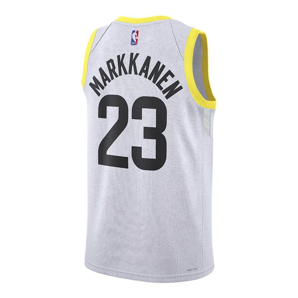 Баскетбольная джерси Nike Dri-FIT NBA Swingman Jersey Association Edition 2022/23 Utah Jazz Lauri Markkanen White