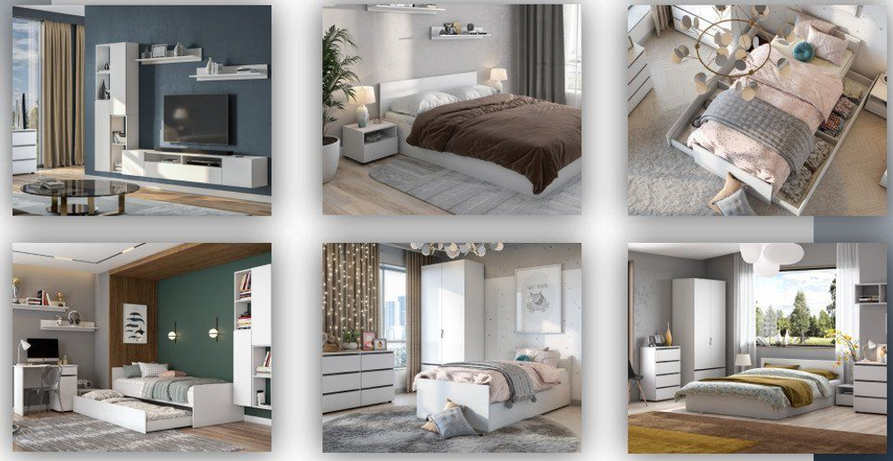 Детская Токио вариант 1 Белый текстурный