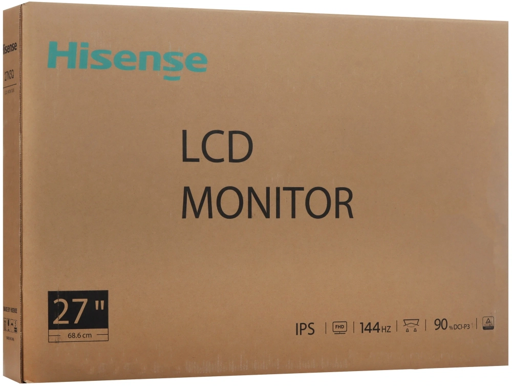 Монитор Hisense 27" 27N3Q черный IPS LED 16:9 HDMI матовая 1000:1 250cd 178гр/178гр 1920x1080 144Hz VGA FHD