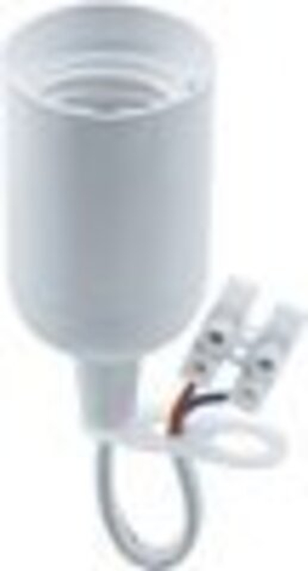 Патрон пластиковый Navigator Е27 подвесной с клеммной колодкой белый