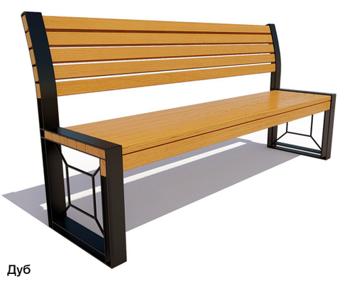 Скамейка уличная Бавария, Сосна