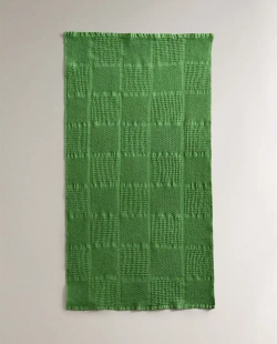 ZARA HOME ХЛОПКОВОЕ ПОЛОТЕНЦЕ, ЗЕЛЕНЫЙ