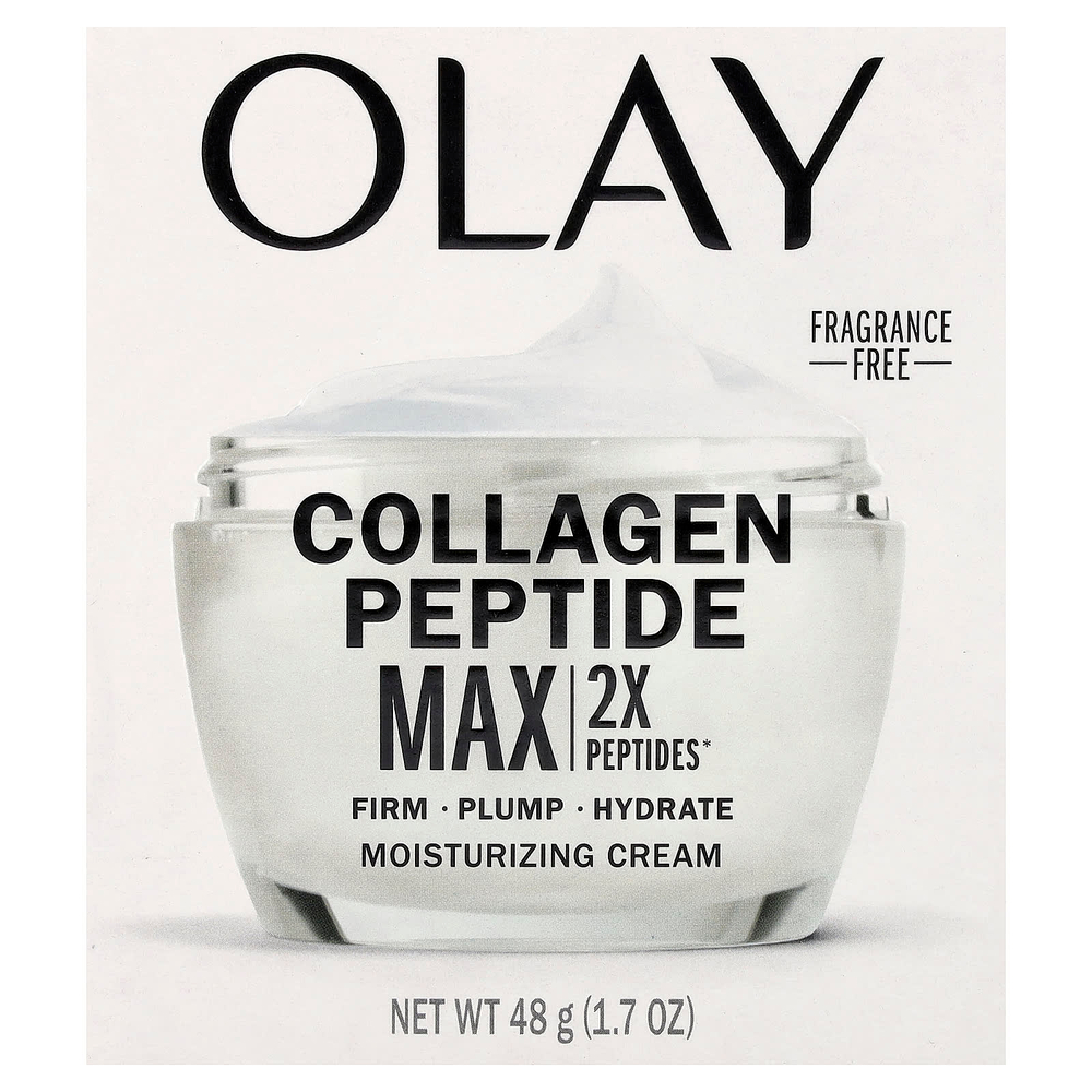 Olay, Collagen Peptide Max, увлажняющий крем, без отдушки, 48 г (1,7 унции)
