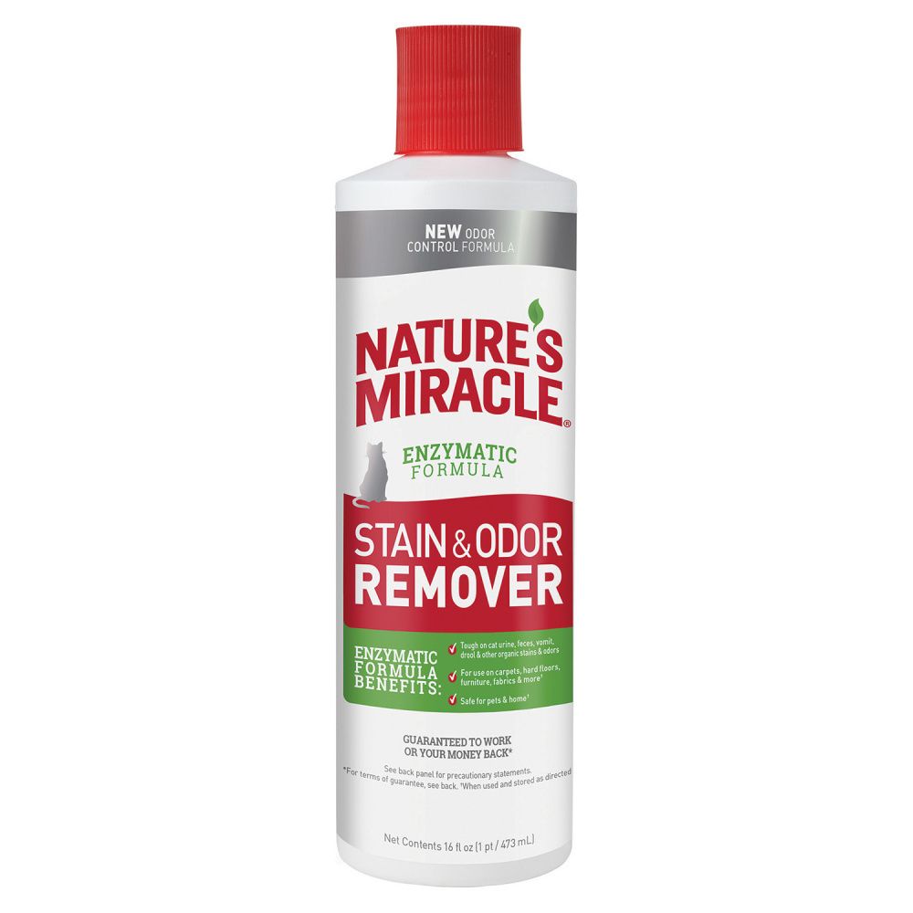 Nature&#39;s Miracle JFC S&amp;O Remover универсальный уничтожитель пятен и запахов от кошек (473 мл)