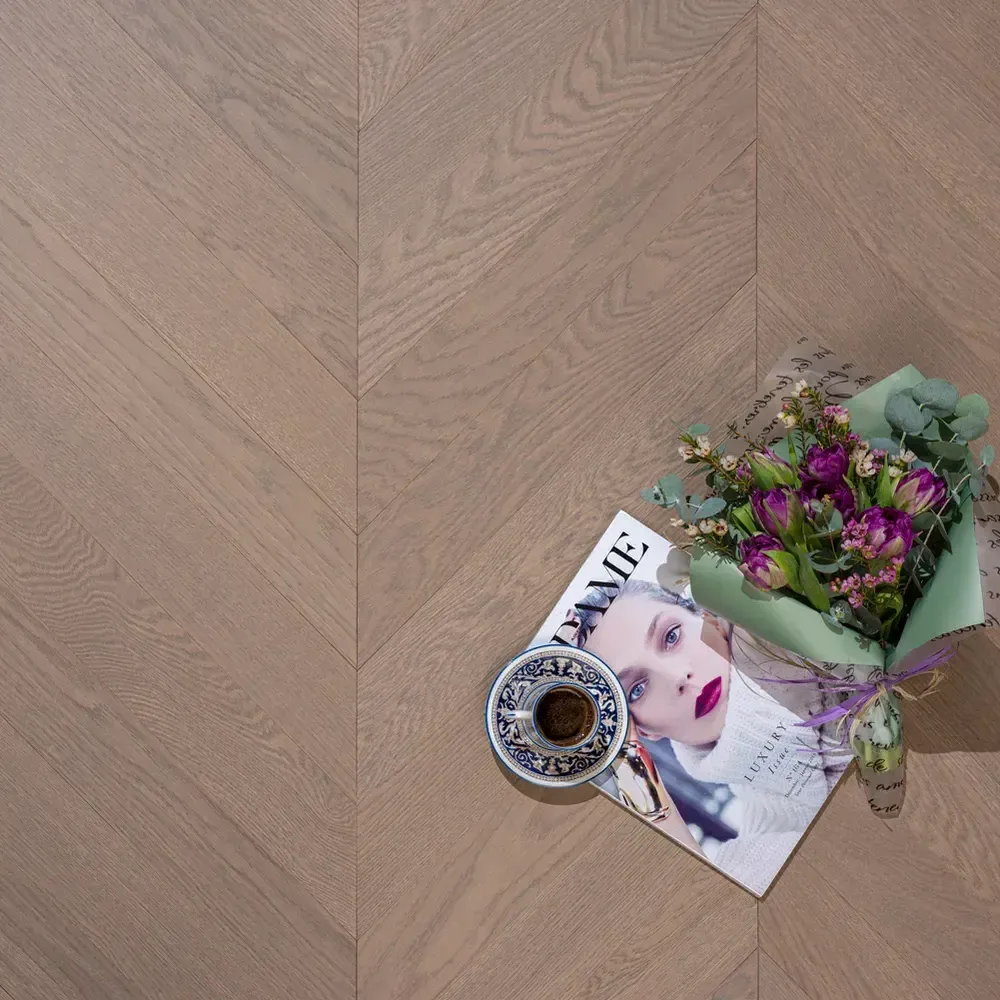 Инженерный паркет Coswick Дуб Серый Шпинель (Spinel Grey) Шелковое масло ультраматовое