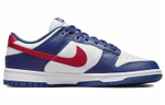 Кроссовки Nike Dunk Low "White And University Red" (Женская размерная сетка)