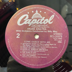 Винтажная виниловая пластинка LP Frank Sinatra Come Dance With Me (Japan 1982) (No Obi)