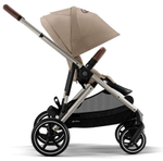 Прогулочная коляска Cybex Gazelle S TPE Almond Beige с корзиной и дождевиком