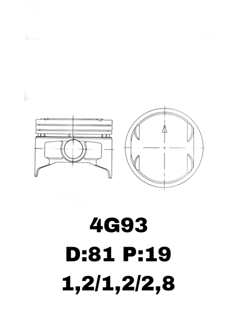 ПОРШНЯ 4G93, 4G92