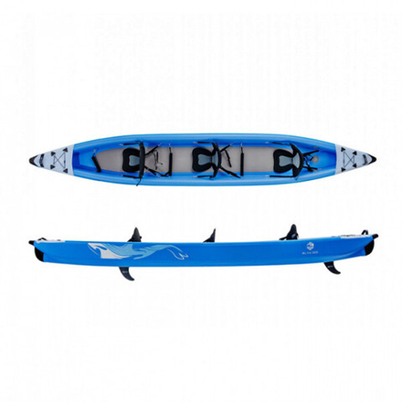 Надувной каяк трехместный Blau See Whale-3 Премиум