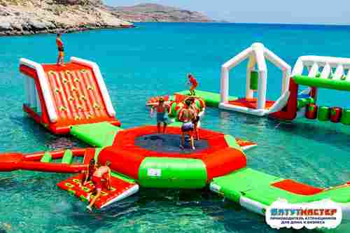 Большой надувной аквапарк «Фруктовый бум» с горками 31×27×5