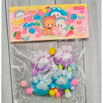 Сквиш "Набор мягких лапок" 3см. 4шт. пакет №19-3