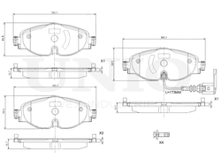 Колодки тормозные диск. передние UNIO BRP-20027