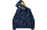 A Bathing Ape Color Camo Shark Full Zip Худи синий