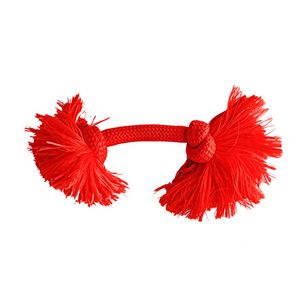 Жевательный канат Playology DRI-TECH ROPE для собак средних пород с ароматом говядины, средний, цвет красный