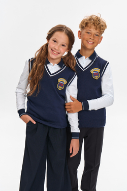 Жилет школьный вязаный (с липучкой)