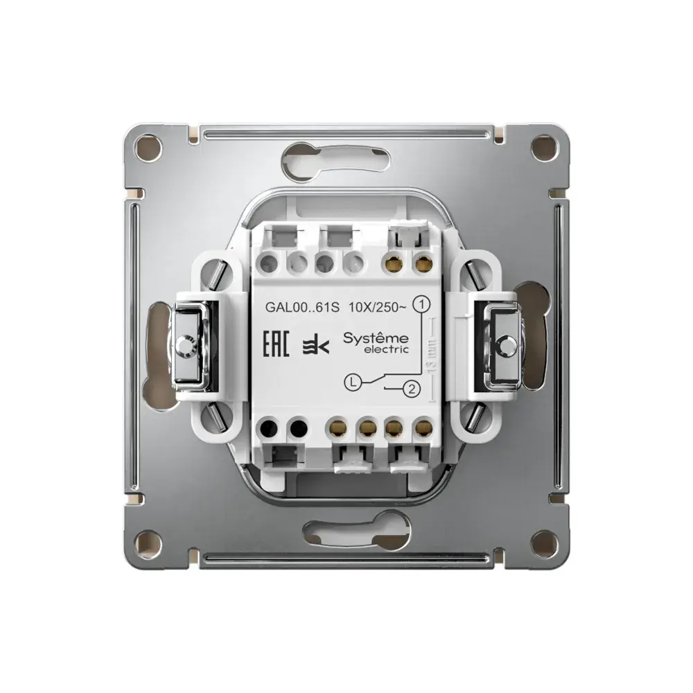 ARTGALLERY 1-клавишный ПЕРЕКЛЮЧАТЕЛЬ, 10АХ, механизм, быстрозажим. клем., ПЕСОЧНЫЙ